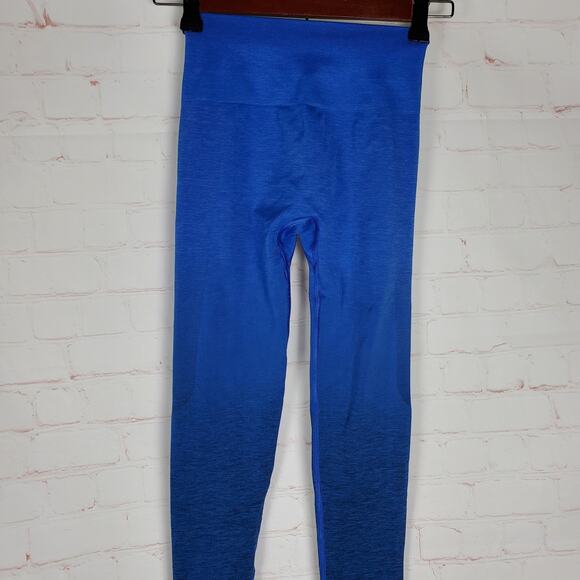 Alphalete Amplify Leggings Womens XS Ombre Blue Moonlight Butt Scrunch Seamless - Picture 6 of 14